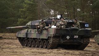 A német hadsereg egyik Leopard tankja