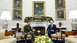 Zelenskiy, Beyaz Saray'da ABD Başkanı Biden ile görüştü