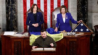 حضور زلنسکی در کنگره آمریکا برای اولین بار پس از آغاز جنگ اوکراین، ۲۱ دسامبر ۲۰۲۲