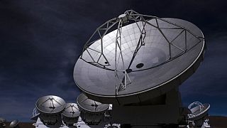  منظر لهوائيات تلسكوب "ألما" في صحراء أتاكاما-تشيلي