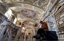 In der Bibliothek des Stifts Admont in der Steiermark 