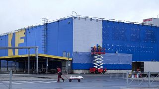 Az IKEA elhagyott áruháza Szentpéterváron. A cég márciusban vonult ki