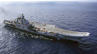 Rus Donanması'na ait uçak gemisi Amiral Kuznetsov