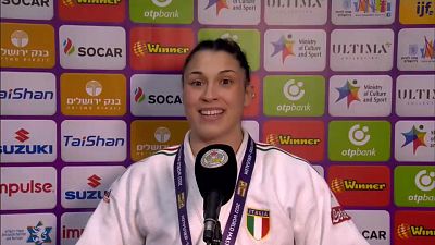 Die italienische Judoka Alice Bellandi holte in Jerusalem Gold