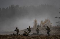 NATO hadgyakorlat Litvániában 2022 októberében