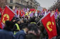 Paris'teki Ahmet Kaya Kültür Merkezi'ne düzenlenen saldırılar Cumhuriyet Meydanı'nda toplananlar tarafındna protesto edildi