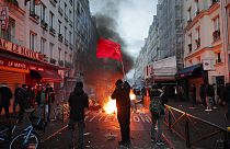 Rohamrendőrök Párizsban a december 23-i lövöldözés után