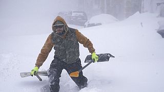 Küzdelem az extrém hideg télben 2022 karácsonyán - Buffalo, NEW YORK, UNITED STATES
