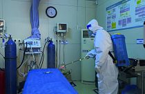 Больница в Китае, где лечатся заболевшие Covid-19