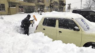 تساقط الثلج ثلاثة أضعاف عن المعتاد في بعض مناطق اليابان 