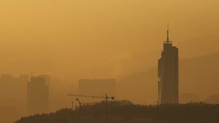 Pollution in Skopje. 
