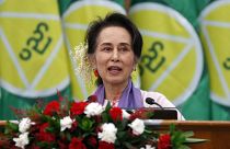 L'ancienne dirigeante birmane Aung San Suu Kyi (janvier 2020)