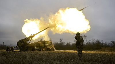 Französische Haubitze CAESAR der Armee der Ukraine im Einsatz