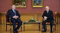 Vladímir Putin con su homólogo bielorruso Lukashenko
