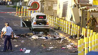 موقع تفجير انتحاري في القدس - 19 يونيو 2002.