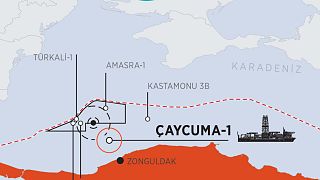Fatih sondaj gemisi Çaycuma 1 alanında 3023 metre derinlikte 58 milyar metreküplük doğal gaz rezervi keşfetti