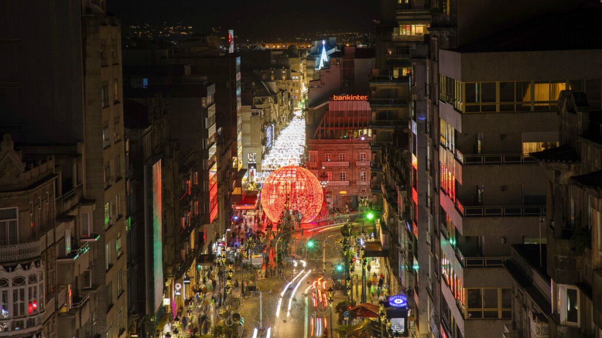 İspanya'da Vigo kent merkezi