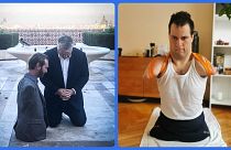 Nick Vujicic és Orbán Viktor, jobbra Kollinger Szabolcs