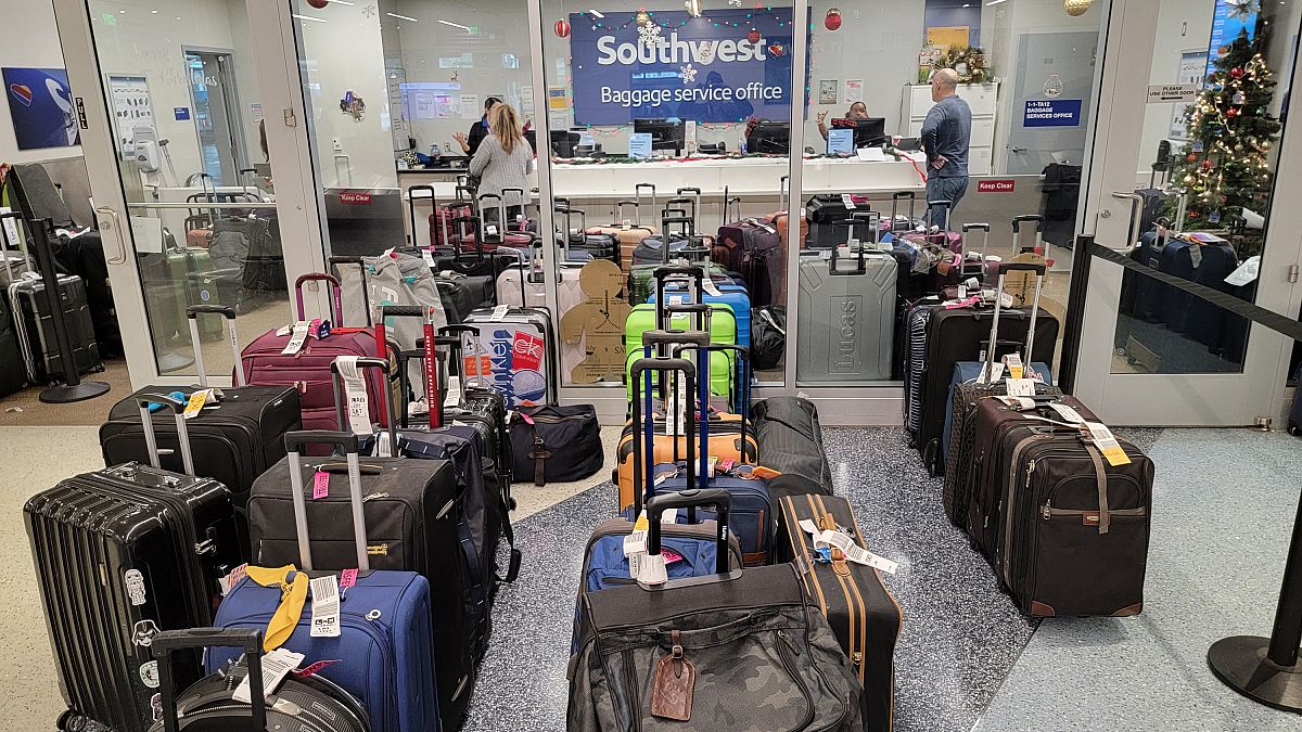 Невостребованный багаж авиакомпании Southwest в аэропорту Лос-Анджелеса