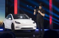 Tesla CEO Elon Musk speaks at the "Cyber Rodeo" grand opening celebration for the new $1.1 billion Tesla Giga Texas manufacturing facility in, Texas, in April 2022
