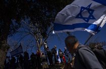 Manifestation contre le nouveau gouvernement de Benjamin Netanyahu devant le Parlement israélien à Jérusalem, le jeudi 29 décembre 2022 