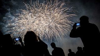 Feuerwerksdemonstration in Ostfildern 2022