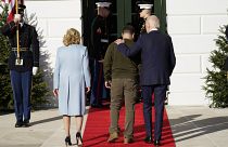 Die Präsidenten der USA und der Ukraine in Washington am 21.12. 2022