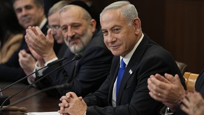 Erste Kabinettssitzung in Jerusalem