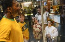 Großer Andrang im Pelé-Museum von Santos an diesem Freitag