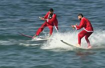 Water-skiing off Gaza