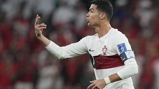 Cristiano Ronaldo in una foto d'archivio con la maglia del Portogallo
