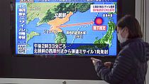  برنامج إخباري عن إطلاق كوريا الشمالية صاروخاً بعيد المدى- 24 مارس 2022- طوكيو