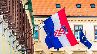 پرچم کرواسی در زاگرب