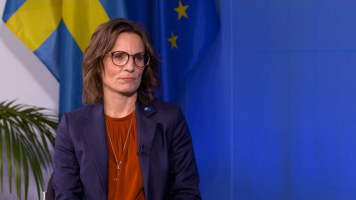 Ministre suédoise des Affaires européennes, Jessika Roswall.