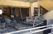 Schäden am internationalen Flughafen von Damaskus