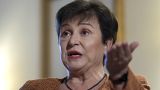 Kristalina Georgieva, Managing Director of the International Monetary Fund, speaks during an interview with The Associated Press in Berlin, Germany,  Nov. 29, 2022