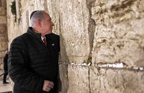 Netanyahu an der Klagemauer, Jerusalem, 1.1.2023