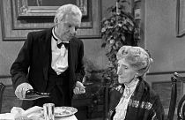 Freddie Frinton as the Butler and May Warden as Ms Sophie in Dinner for One