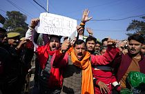 Protestos em Caxemira