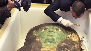 Egypt recovers 2,700-year-old sarcophagus lid smuggled into the US