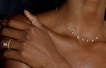 A model wears Kimai diamonds