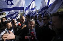 Itamar Ben-Gvir dans une manifestation à Jérusalem,  20 avril 2022. 