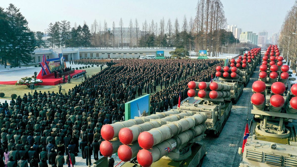 خلال عرض عسكري في كوريا الشمالية في نهاية 2022