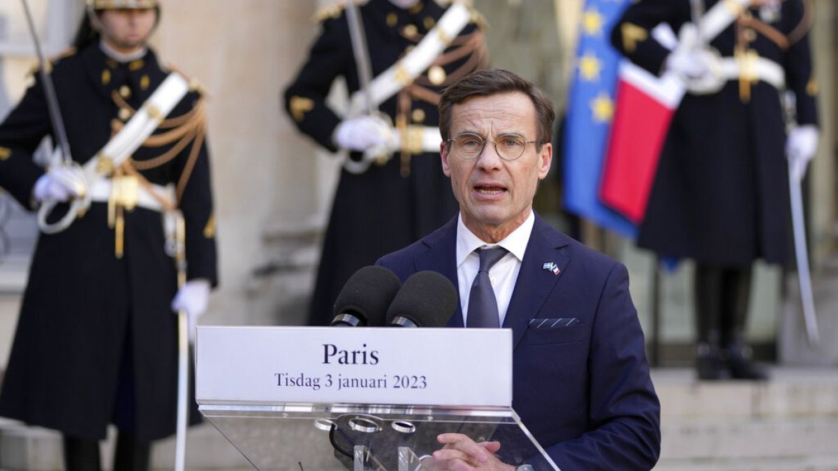 İsveç Başbakanı Ulf Kristersson, Fransa'nın başkenti Paris'e resmi ziyaret gerçekleştirdi