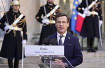 İsveç Başbakanı Ulf Kristersson, Fransa'nın başkenti Paris'e resmi ziyaret gerçekleştirdi