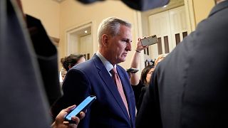 House Republican Leader Kevin McCarthy of Calif., is followed by reporters as he heads to the House Floor on Capitol Hill in Washington, Tuesday, Jan. 3, 2023.