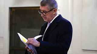 Andrej Babis in court in Prague