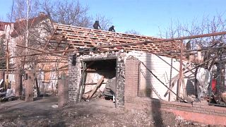 Восстановительные работы волонтёров "Добробата" в Запорожской области Украины