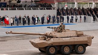 Archives : un AMX-10 RC, lors du défilé du 14 juillet 2021 à Paris