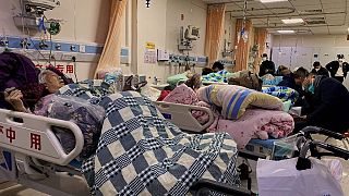 Health staff say hospital beds are filling up across the country as Covid cases in China soar. 